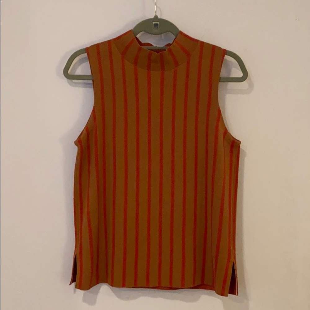 Anthropologie Sleeveless Mock Turtleneck